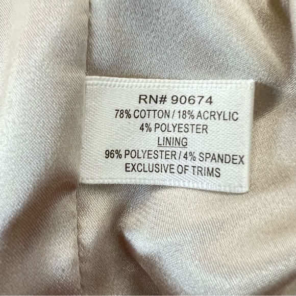 ANTHROPOLOGIE x Boston Proper Multicolor Tweed Striped Fringe Chain Jacket Sz 2 - Picture 15 of 16